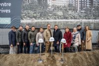 Première pelletée de terre officielle du projet VERTUO à Sherbrooke